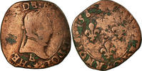 France Double Tournois 1580 Tours Monnaie, Henri III, Tours, Cuivre SGE+ 32,95 EUR  + 4,95 EUR frais d'envoi