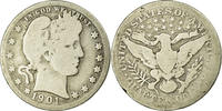 États-Unis Quarter Monnaie, Barber Quarter, U.S. Mint, New Orleans, B -