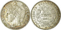 France 20 Centimes Monnaie, Cérès, Paris, Argent, Gadoury:303 -