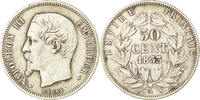 France 50 Centimes Monnaie, Napoleon III, Napoléon III, Paris -