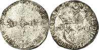 France 1/4 Ecu Monnaie, Henri III, Paris, Argent, Sombart:4662 -