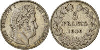 France 5 Francs Monnaie, Louis-Philippe, Lille, Argent, KM:749.13 -