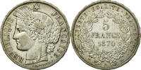 France 5 Francs Monnaie, Cérès, Paris, Argent, KM:819 -