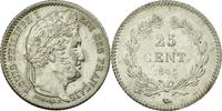 France 25 Centimes Monnaie, Louis-Philippe, Rouen, Argent -