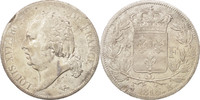 France 5 Francs Monnaie, Louis XVIII, Louis XVIII, Rouen, Argent -