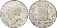 France 5 Francs Monnaie, Louis XVIII, Louis XVIII, Lille, Argent -