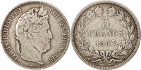 France 5 Francs Monnaie, Louis-Philippe, Lyon, Argent, KM:749.4 -