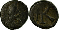 Demi-Follis Monnaie, Anastase Ier, Constantinople, Cuivre, Sear:23 -