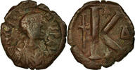 Demi-Follis Monnaie, Justin I, Constantinople, Cuivre, Sear:69 -