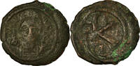 Demi-Follis Monnaie, Justin II, Antioche, Cuivre, Sear:380 -