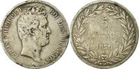 France 5 Francs Monnaie, Louis-Philippe, Paris, Argent -