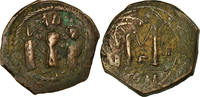Follis Monnaie, Héraclius, Héraclius Constantin et Martine -