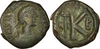 Demi-Follis Monnaie, Justin I, Nicomédie, Cuivre, Sear:90 -