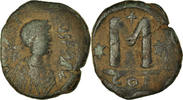 Follis Monnaie, Justin I, Constantinople, Cuivre, Sear:62 -