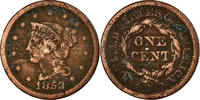 États-Unis Cent Monnaie, Braided Hair Cent, U.S. Mint, Philadelphie -