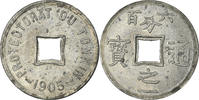 Tonkin 1/600 Piastre Monnaie, Zinc, KM:1 -