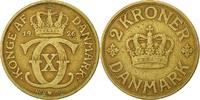 Danemark 2 Kroner Monnaie, Christian X, Copenhagen -