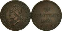 France Centime Monnaie, Dupré, Paris, Bronze, KM:754, Le -
