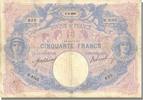 France 50 Francs Billet, 50 F 1889-1927 ''Bleu et Rose'', 1911-09-08 -