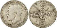Grande-Bretagne Florin, Two Shillings Monnaie, George V, Argent -