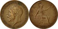 Grande-Bretagne Penny Monnaie, George V, Bronze, KM:810 -