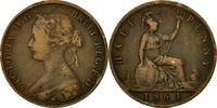 Grande-Bretagne 1/2 Penny Monnaie, Victoria, Bronze, KM:748.2 -