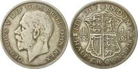 Grande-Bretagne 1/2 Crown Monnaie, George V, Argent, KM:835 -