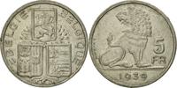 Belgique 5 Francs, 5 Frank Monnaie, Nickel, KM:117.1 -