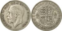 Grande-Bretagne 1/2 Crown Monnaie, George V, Argent, KM:835 -
