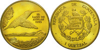 Guatemala Quetzal Monnaie, Tower, Laiton, KM:1a.1 -
