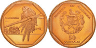Guatemala 50 Quetzales Monnaie, Tower, Cuivre, KM:3e.1 -