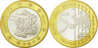 France Médaille L'Europe, 5 Euro Essai, Cuivre plaqué Argent -