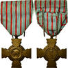 France Médaille Croix du Combattant, Très bon état, Bronze, 36 -
