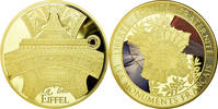 France Médaille Les Monuments Français, La Tour Eiffel, Copper -