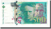 France 500 Francs Pierre et Marie Curie, Fayette:76.01, KM:160a -