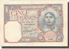 Algérie 5 Francs Billet, Algeria, 1933-09-08, KM:77a -