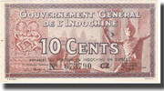 Indochine française 10 Cents Billet, FRENCH INDO-CHINA, Undated (1939), KM:85c -