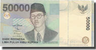 Indonésie 50,000 Rupiah Billet, 1999, KM:139a -