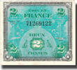 France 2 Francs Drapeau/France, 1944, Fayette:VF16.1, KM:114a -