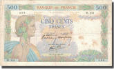 France 500 Francs La Paix, 1940-06-20, Fayette:32.3, KM:95a -