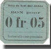 Algérie 5 Centimes Billet, Algeria, Sidi-Bel-Abbès, valeur faciale, Undated (1916-17) -