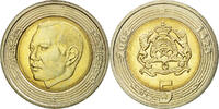 Maroc 5 Dirhams Monnaie, Mohammed VI, Bi-Metallic, KM:109 -