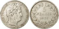 France 5 Francs Monnaie, Louis-Philippe, Bordeaux, Argent -