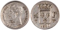 France 1/4 Franc Monnaie, Charles X, Lille, Argent, Gadoury:353 -