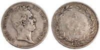 France 5 Francs Monnaie, Louis-Philippe, Rouen, B, Argent, KM:737.2 -