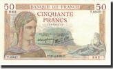 France 50 Francs 50 F 1934-1940 ''Cérès'', 1938-10-27, Fayette:18.17 -