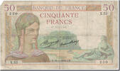 France 50 Francs 50 F 1934-1940 ''Cérès'', 1934-11-15, B, Fayette:17.1 -