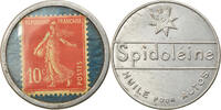 France 10 Centimes Monnaie, Spidoléine - Huile pour autos, Timbre-Monnaie -