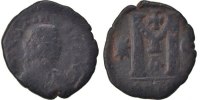Follis Monnaie, Justin I 518-527, Constantinople, B, Cuivre -