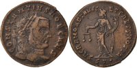 Follis Monnaie, Constance I, Ticinum, Cuivre, Cohen:264 -